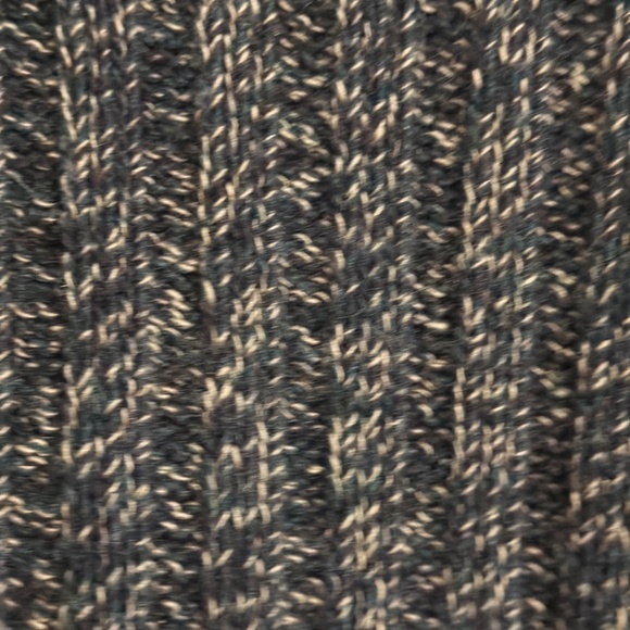 Les Copains Wool Ribbed Marled Sweater in olive green mix, sz 42 France/M US - Picture 2 of 6